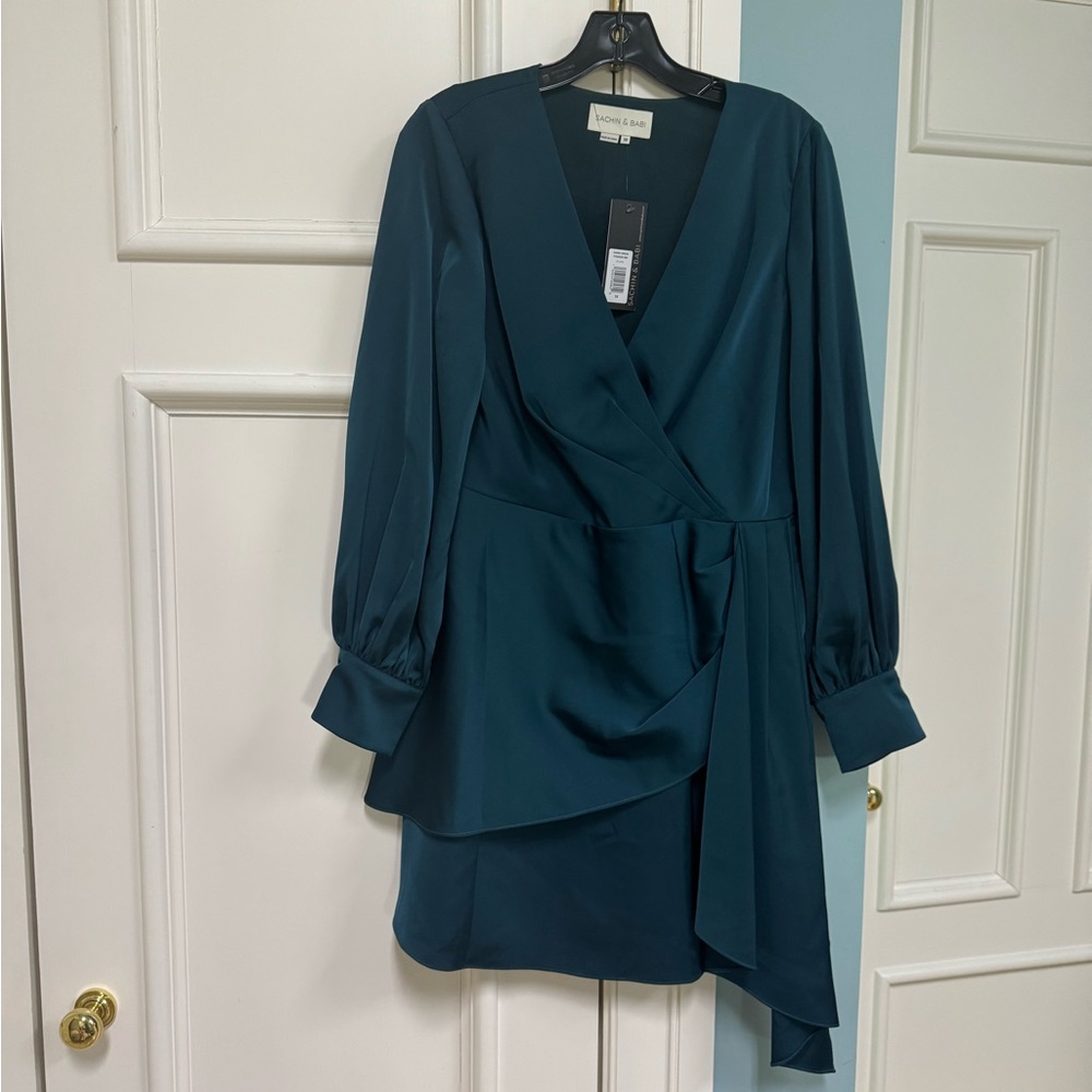 Sachin + Babi Deep Green Daria Dress size 10 NWT